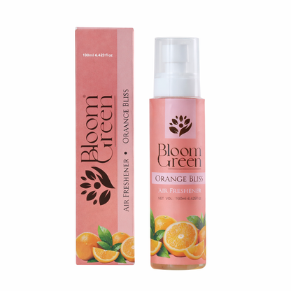 Orange Bliss Natural Air Freshener Spray – Citrusy Fresh Room Fragrance | 190ml