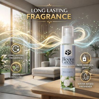 Temple Essence Natural Air Freshener Spray – Sacred Sandalwood & Woody Aroma | 100 ML