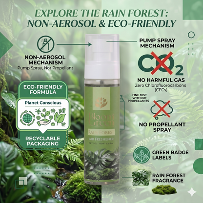 Rain Forest Natural Air Freshener Spray – Fresh Green Nature Aroma | 100ml