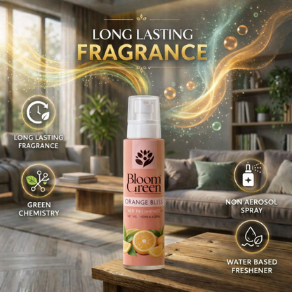 Orange Bliss Natural Air Freshener Spray – Citrusy Fresh Room Fragrance | 190ml