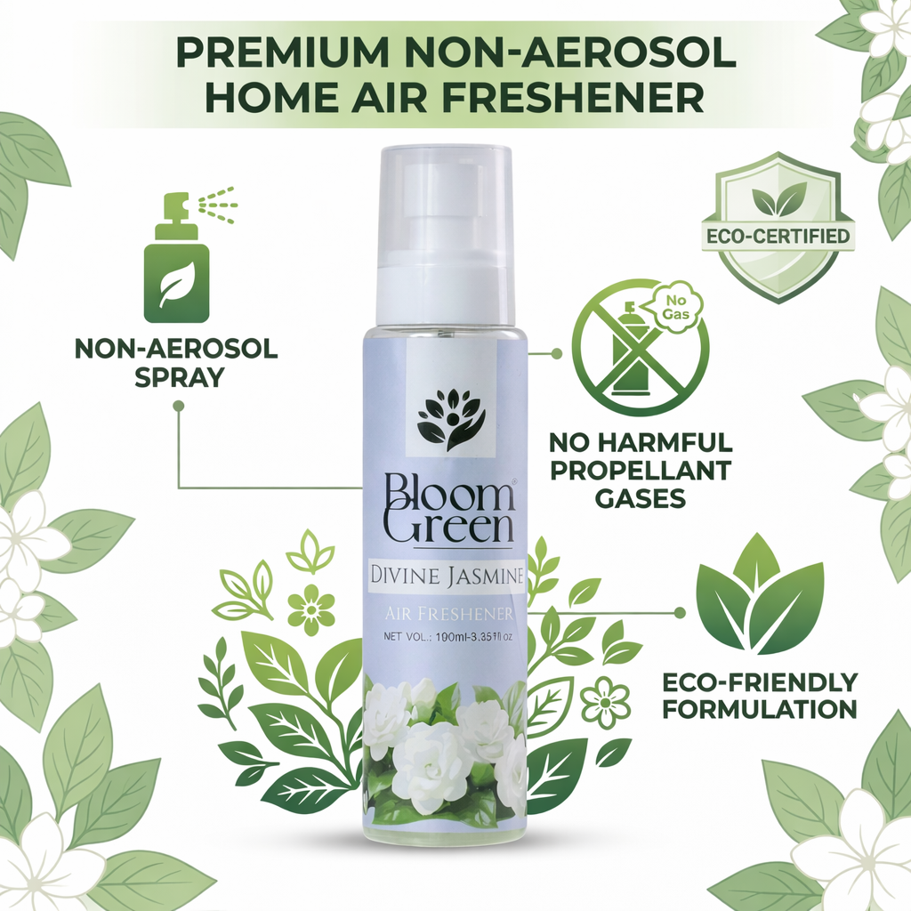 Divine Jasmine Natural Air Freshener Spray – Refreshing Floral Aroma | 100ml