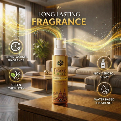 Temple Essence Natural Air Freshener Spray – Sacred Sandalwood & Woody Aroma