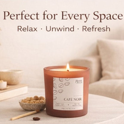 Coffee Scented Candle 100gm – Rich Café Aroma Candle | Long Lasting Warm Home Fragrance Candle by Bloom Green