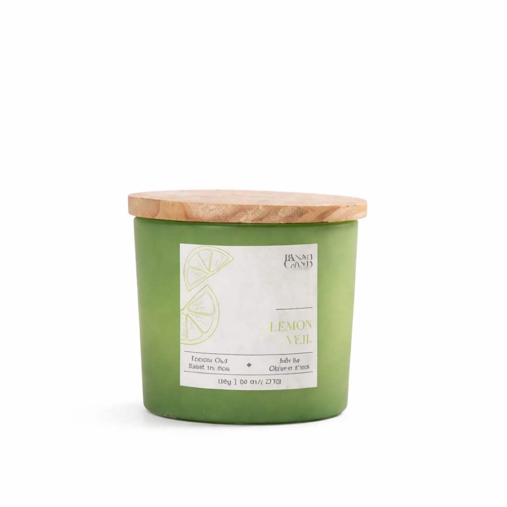 Lemongrass Scented Candle 100gm – Refreshing Citrus Aromatherapy Candle | Long Lasting Home Fragrance Candle by Bloom Green