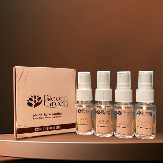 Trial Pack of 4 in 20ml Room Freshner by Bloom Green