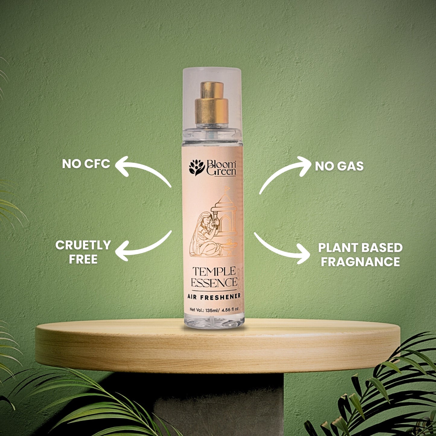 Temple Essence Room Freshener Spray - Sacred Woods Aroma